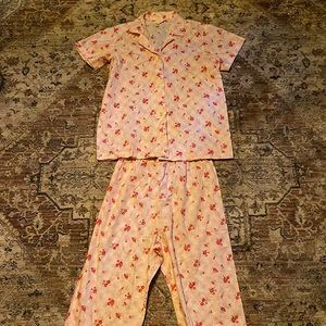 Sears Roebuck & Co. Vintage pink, fusha and white pajamas NWOT